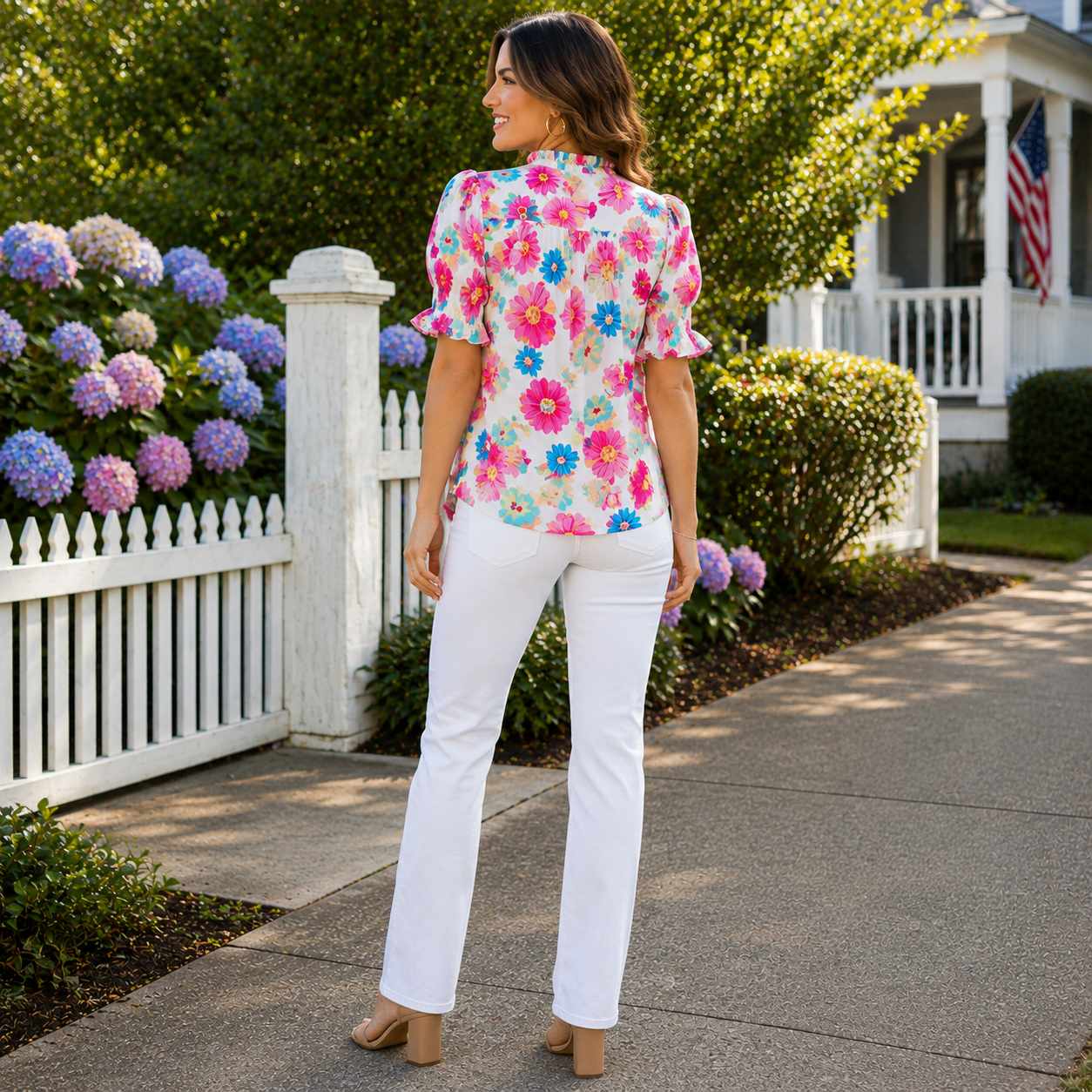 Palm Beach Petals Blouse