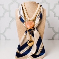 Harbor Heart Scarf Necklace