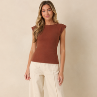 Cinnamon Cap Top