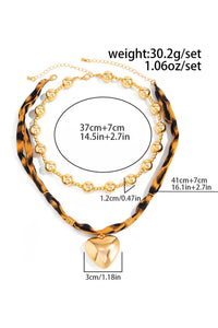 Cheetah scarf necklace