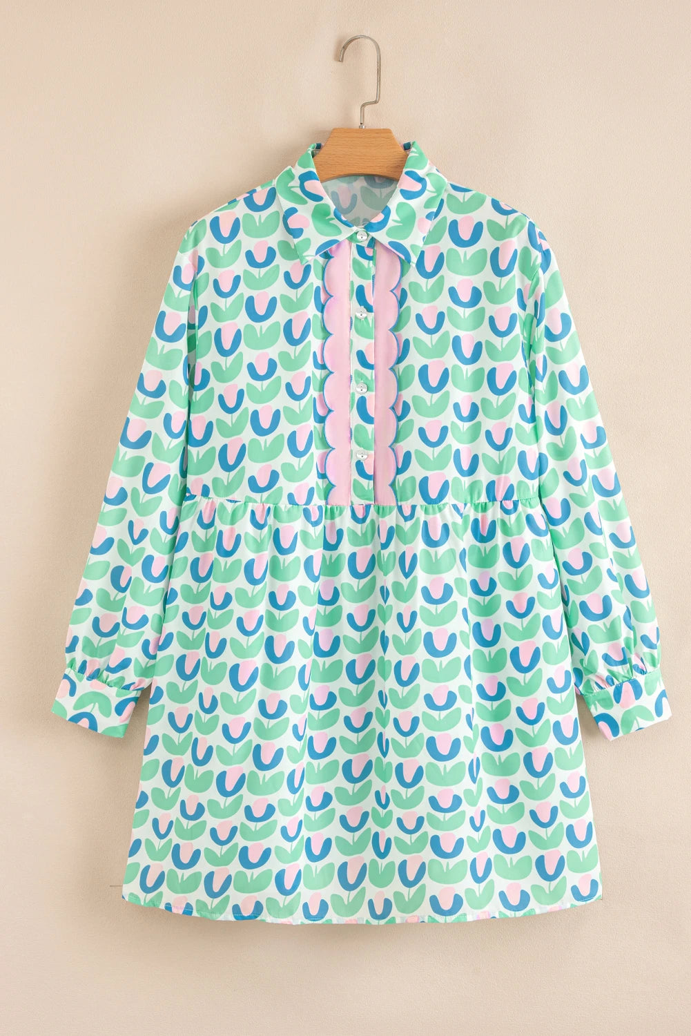 Green and Pink Dress