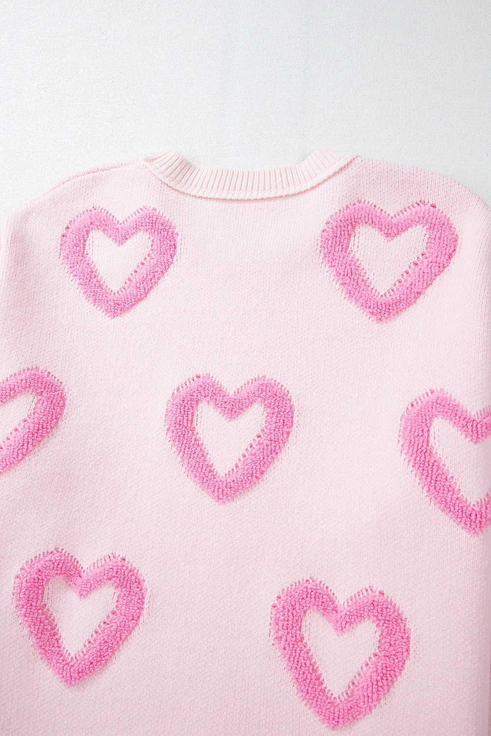 Texture Heart Sweater