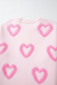 Texture Heart Sweater