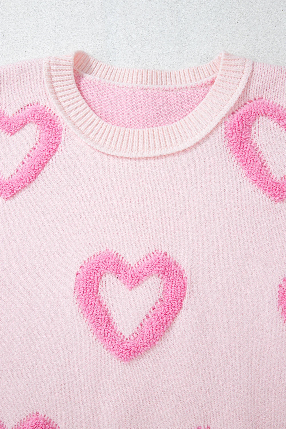 Texture Heart Sweater