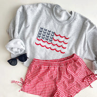 Classic Americana Flag Sweatshirt