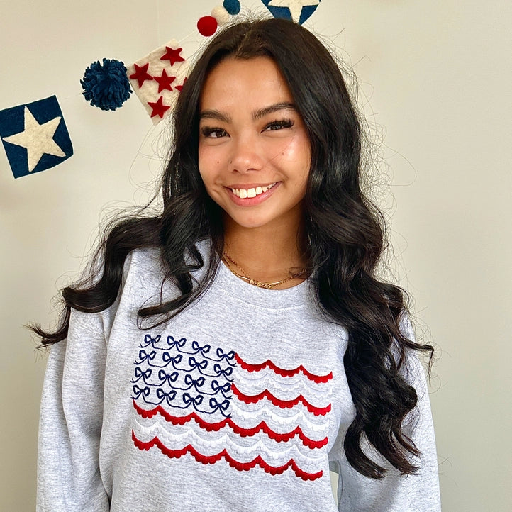 Classic Americana Flag Sweatshirt