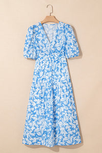 Blue Floral Maxi